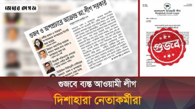 নেতৃত্বশূন্য হয়ে গুজবনির্ভর হয়ে পড়েছে আওয়ামী লীগ নেতাকর্মীরা